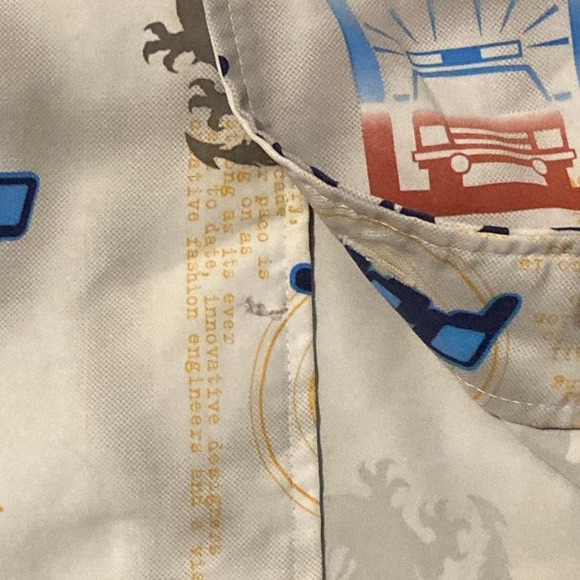 Y2K Paco Jeans‎ button down AOP club shirt size L - Picture 4 of 8